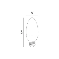 001377 - LED žiarovka SW 9W E27 3000K Kobi Premium