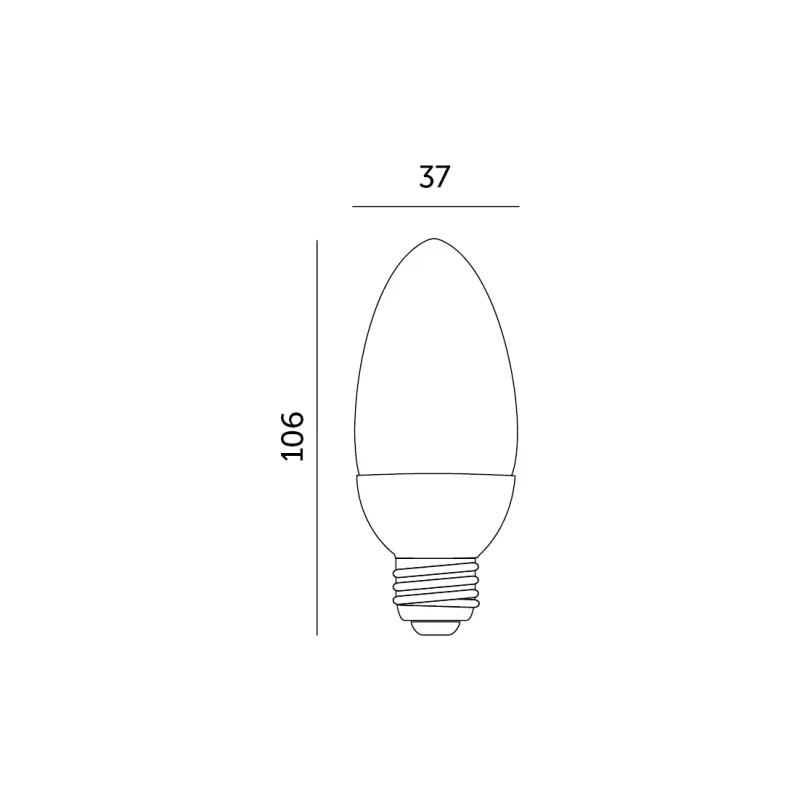 001377 - LED žiarovka SW 9W E27 3000K Kobi Premium