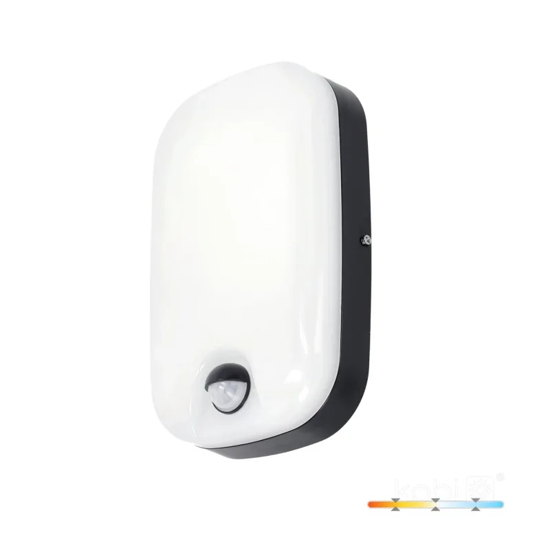 004142 - LED fasádne svietidlá BAVANO 15W 3CCT LX IP54 čierne Kobi Premium