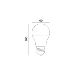 001273 - LED žiarovka GS 8,5W E27 6500K LED2B