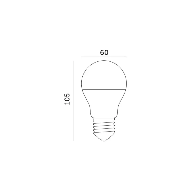 001273 - LED žiarovka GS 8,5W E27 6500K LED2B