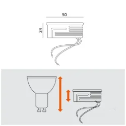 001243 - LED žiarovka INSERT 6,5W 4000K mliečna Kobi