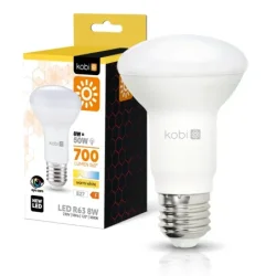 001355 - LED žiarovka R63 8W E27 3000K Kobi