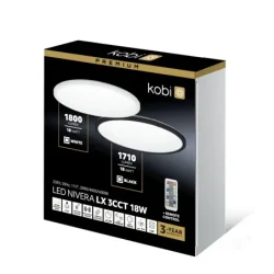 004104 - Stropné LED svietidlo NIVERA CIRCLE 18W 3CCT LX IP54 biele Kobi Premium