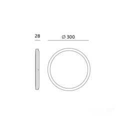 004104 - Stropné LED svietidlo NIVERA CIRCLE 18W 3CCT LX IP54 biele Kobi Premium