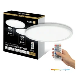 004104 - Stropné LED svietidlo NIVERA CIRCLE 18W 3CCT LX IP54 biele Kobi Premium