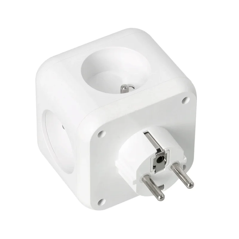 001916 - Predlžovací kábel KOBI LINEA PRO CUBE 3 zásuviek +3USB/1USB-C/Zu+W biela Kobi