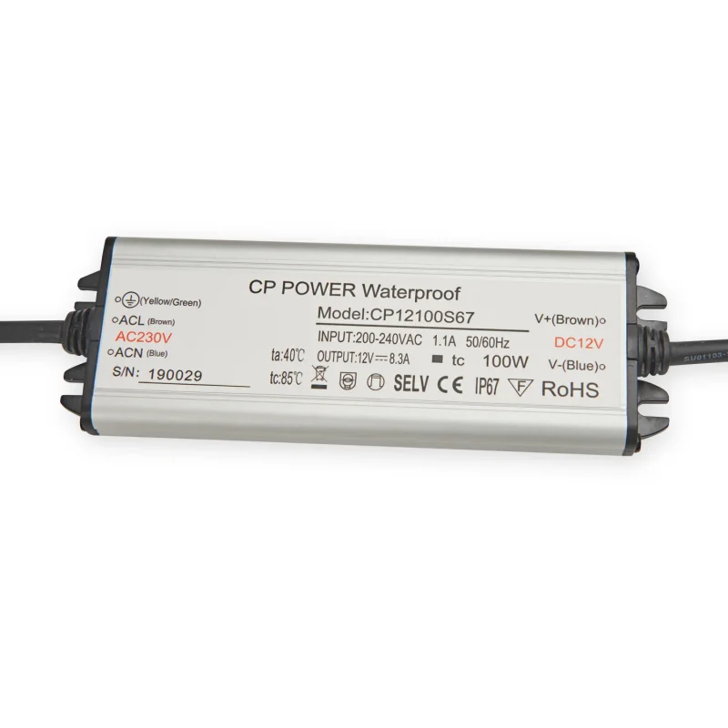004603 - Hermetický LED napájací zdroj 12V 120W 10,0A IP67