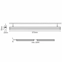 LNL822 - LED svietidlo 9W / IP20 T5 / 600 / 2835 / 4000K - LNL822