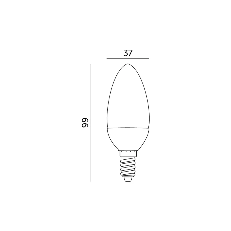 001362 - LED žiarovka SW 4,5W E14 3000K Kobi