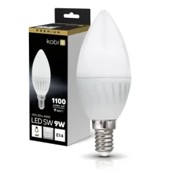 001371 - LED žiarovka SW 9W E14 4000K Kobi Premium