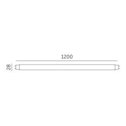 001309 - LED trubica T8 18W 120cm 4000K LED2B RED