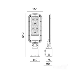 004325 LED pouličné svietidlo BRELUXO 150W 4000K IP65 Kobi Premium 004325 LED pouličné svietidlo BRELUXO 150W 4000K IP65 Kobi Premium