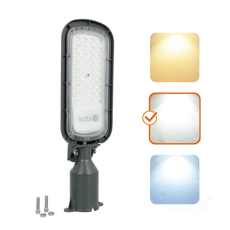 004323 - LED pouličné svietidlo BRELUXO 50W 4000K IP65 Kobi Premium