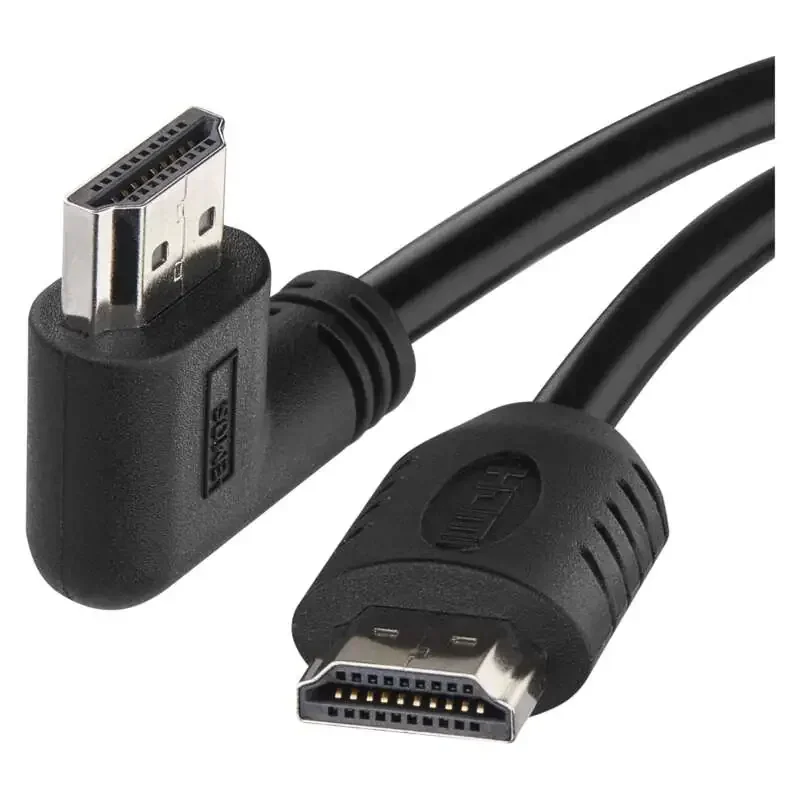 2333101015 - HDMI 2.0 high speed kabel A vidlice - A vidlice 90° 1,5 m