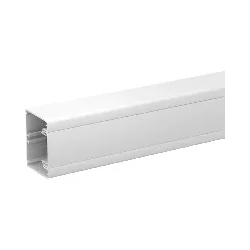ISM10100P - OptiLine 45 - parapetný kanál+predné veko 1-kom, 75x55 biely, L 1x2m