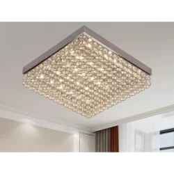 J2305/CH - LED stropné luxusné svietidlo s diaľkovým ovládačom 55W - J2305/CH