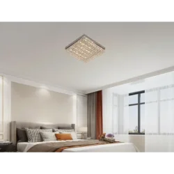 J2305/CH - LED stropné luxusné svietidlo s diaľkovým ovládačom 55W - J2305/CH