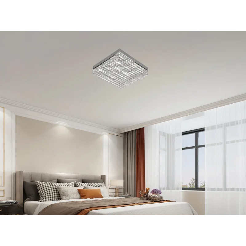 J2305/CH - LED stropné luxusné svietidlo s diaľkovým ovládačom 55W - J2305/CH