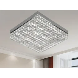 J2305/CH - LED stropné luxusné svietidlo s diaľkovým ovládačom 55W - J2305/CH