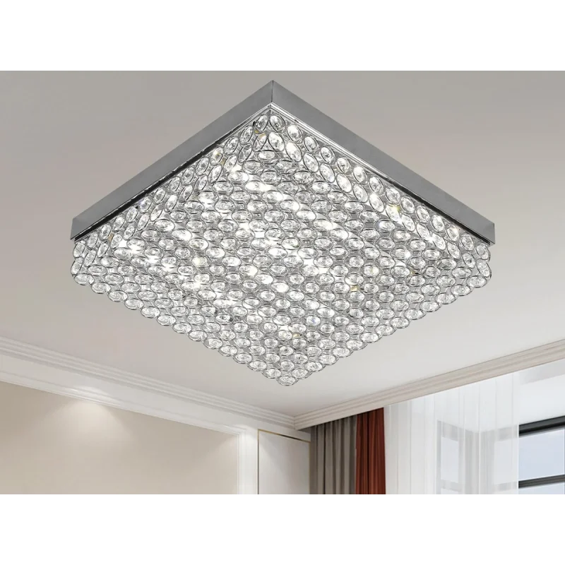 J2305/CH - LED stropné luxusné svietidlo s diaľkovým ovládačom 55W - J2305/CH