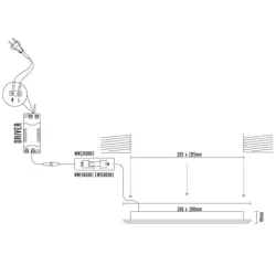 LPL235 - LED vsadený panel 24W / PS / SMD / CCT / WH - LPL235 LPL235 - LED vsadený panel 24W / PS / SMD / CCT / WH - LPL235