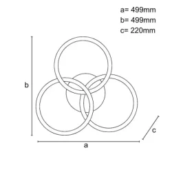 TA1304/W - LED stropné svietidlo s diaľkovým ovládačom 70W - TA1304/W