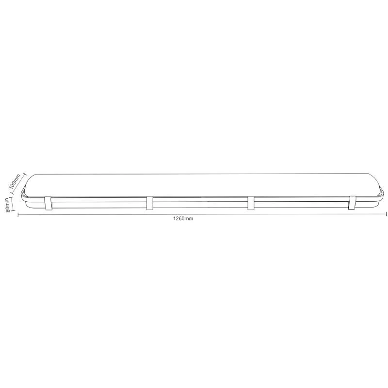 TL401 - Prachotesné žiarivkové svietidlo na 2 x T8 ( 120cm LED trubica ) - TL401