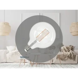 ZLF924 - LED žiarovka / filament 18W - G125 / E27 / 4000K - ZLF924