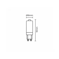 ZLS624 - LED žiarovka 3,9W - G9 / SMD / 4000K - ZLS624
