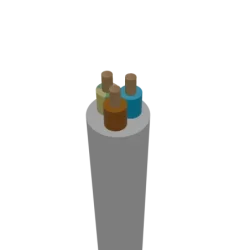 CYSY 3X0,75 BIELA WH  KABEL H05VV-F