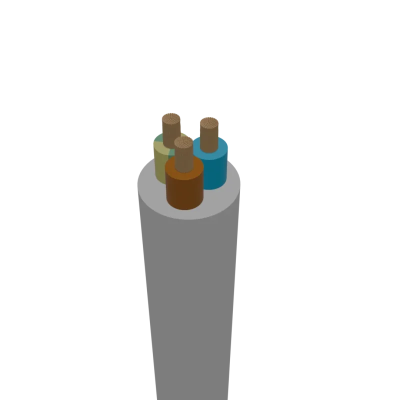 CYSY 3X0,75 BIELA WH  KABEL H05VV-F