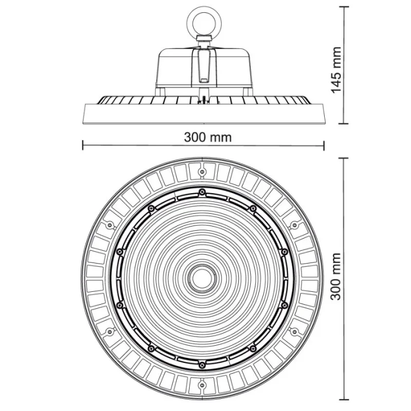 LU422N - LED svietidlo High Bay UFO 150W / IP65 / 5000K - LU422N