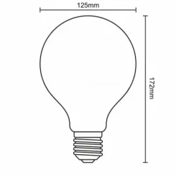ZLF914 - LED žiarovka / filament 18W - G125 / E27 / 3000K - ZLF914