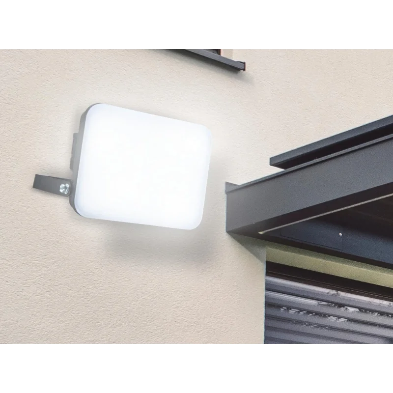 LF7023 - Vonkajší čierny LED reflektor 30W / 4000K - LF7023