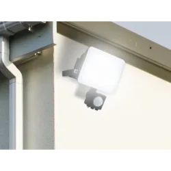 LF7021S - Vonkajší čierny LED reflektor so senzorom 10W / 4000K - LF7021S