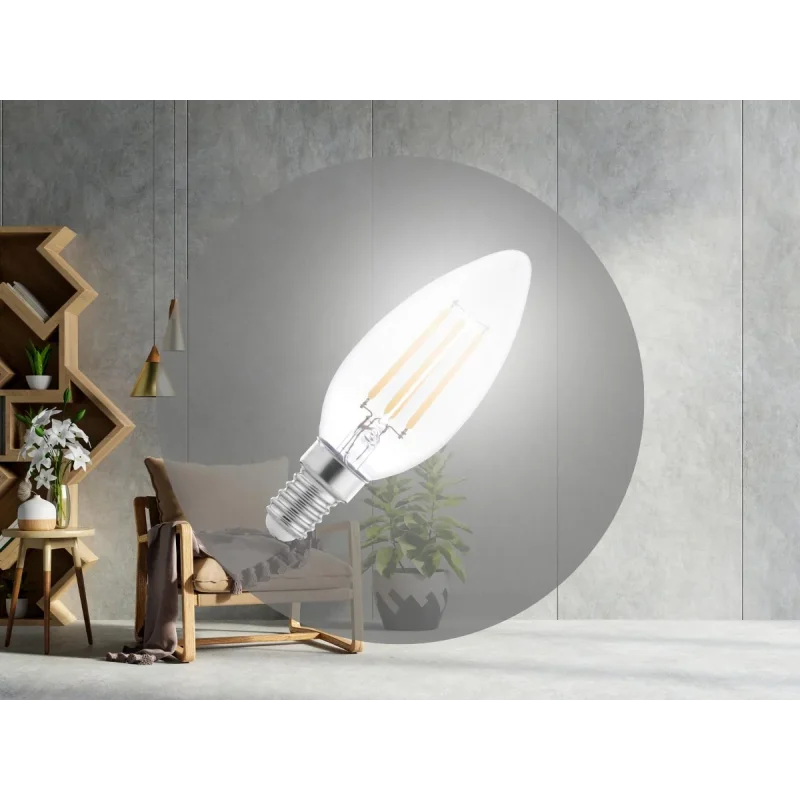 ZLF722 - LED žiarovka / filament 4W - C35 / E14 / 4000K - ZLF722 ZLF722 - LED žiarovka / filament 4W - C35 / E14 / 4000K - ZLF722