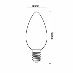 ZLF722 - LED žiarovka / filament 4W - C35 / E14 / 4000K - ZLF722 ZLF722 - LED žiarovka / filament 4W - C35 / E14 / 4000K - ZLF722