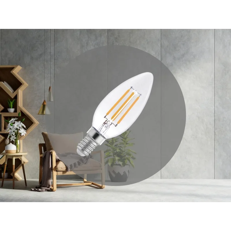 ZLF722 - LED žiarovka / filament 4W - C35 / E14 / 4000K - ZLF722 ZLF722 - LED žiarovka / filament 4W - C35 / E14 / 4000K - ZLF722