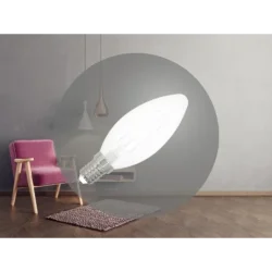 ZWF206 - LED žiarovka / filament BIELY 4,5W - C35 / E14 / 4000K - ZWF206