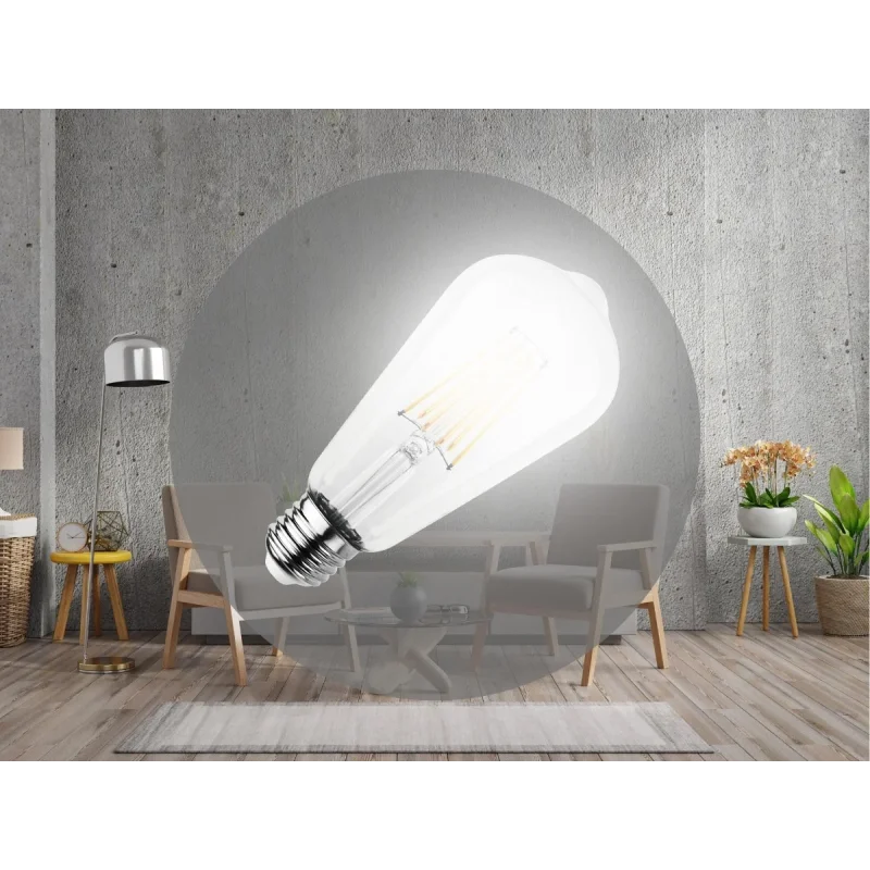 ZLF925 - LED žiarovka / filament 12W - ST64 / E27 / 4000K - ZLF925