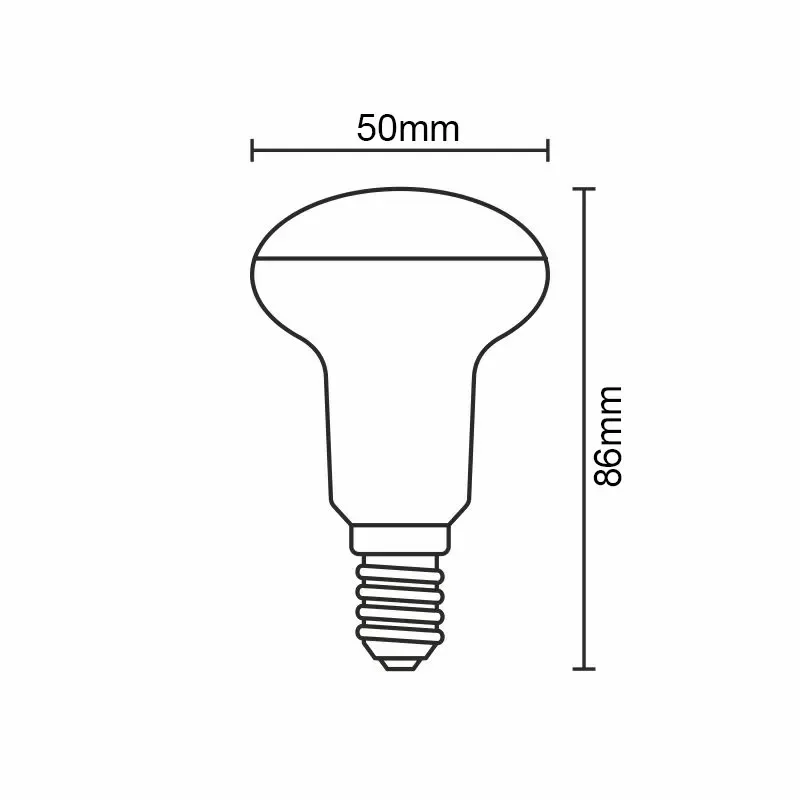 ZLS205 - LED žiarovka 6W - R50 / E14 / SMD / 6500K - ZLS205