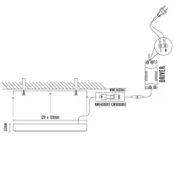 LPL431 - LED prisadený panel 6W / PSSF / SMD / CCT / WH - LPL431