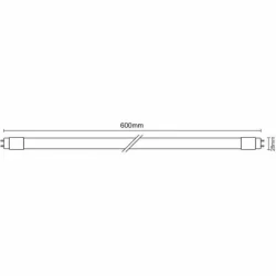 TLS321/25 - LED žiarivková trubica 9W - T8 / 600mm / 4100K / 1350Lm, 25ks - TLS321