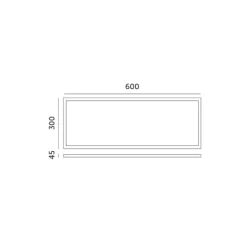001786 - Rám 45mm pre LED panel 30x60 kliknite na Kobi