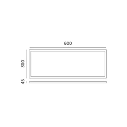 001786 - Rám 45mm pre LED panel 30x60 kliknite na Kobi