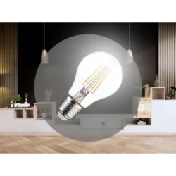 ZLF521A - LED žiarovka / filament 5W CLEAR - A60 / E27 / 4000K - ZLF521A