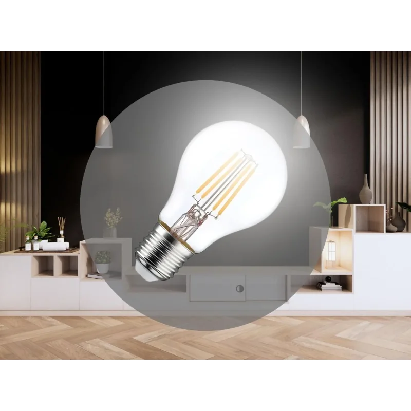 ZLF521A - LED žiarovka / filament 5W CLEAR - A60 / E27 / 4000K - ZLF521A