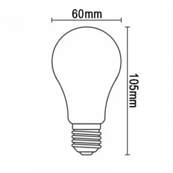 ZLF521A - LED žiarovka / filament 5W CLEAR - A60 / E27 / 4000K - ZLF521A