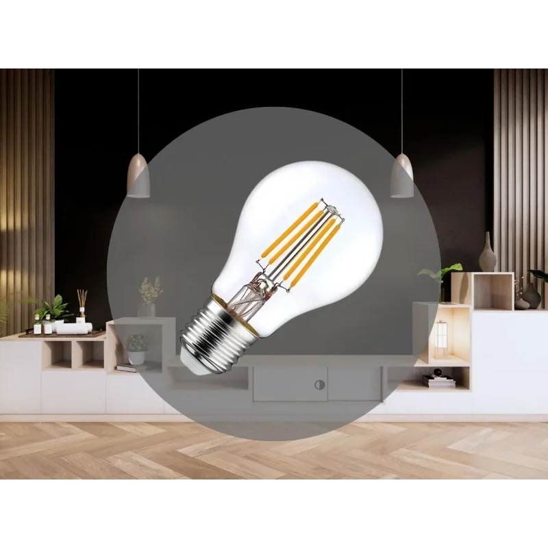 ZLF521A - LED žiarovka / filament 5W CLEAR - A60 / E27 / 4000K - ZLF521A